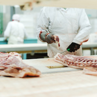 Das Arbeitsschutzkontrollgesetz soll für bessere Arbeitsbedingungen in der Fleischwirtschaft sorgen.