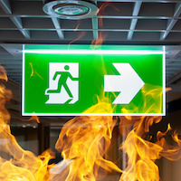 Verhaltensregeln im Brandfall