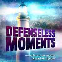 Ausschnitt der Titelseite des Buches von »Defenseless Moments: a different perspective on serious injuries« von Larry Wilson.